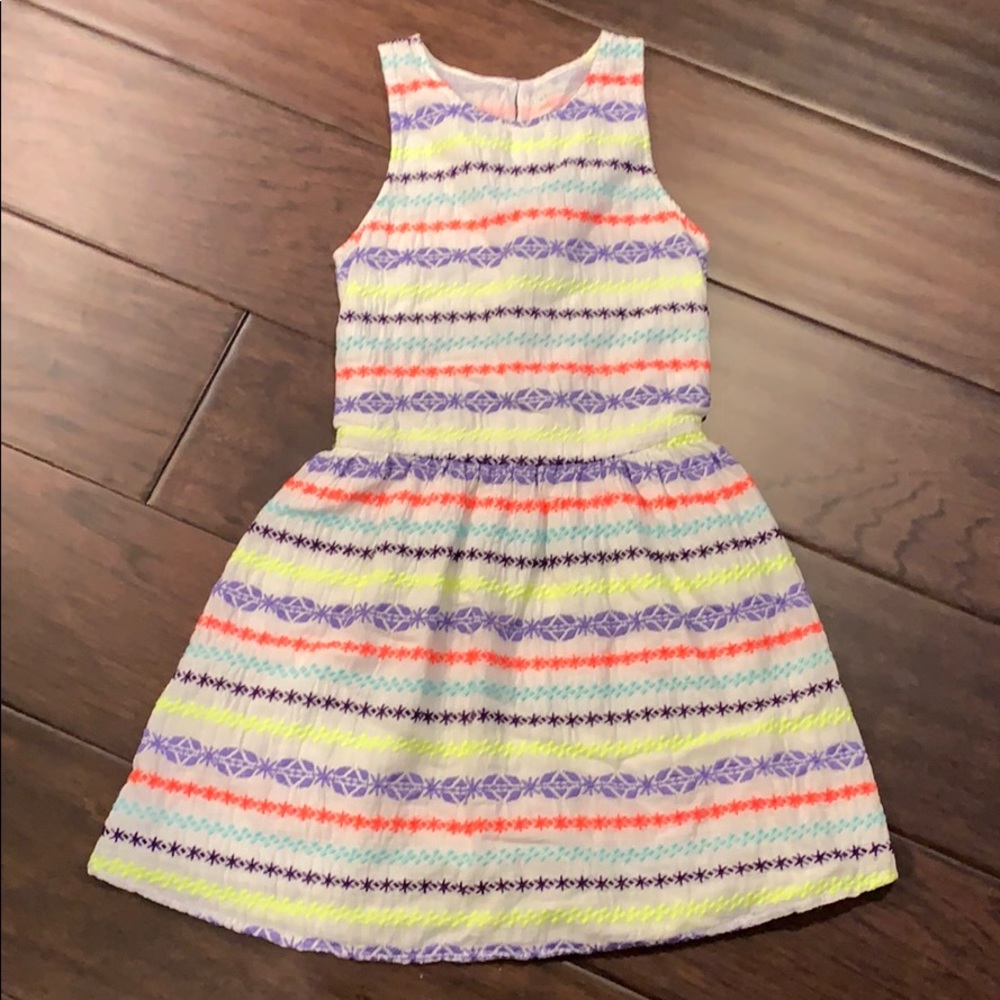 Cherokee Size Large 10 12 White Embroidered Dress